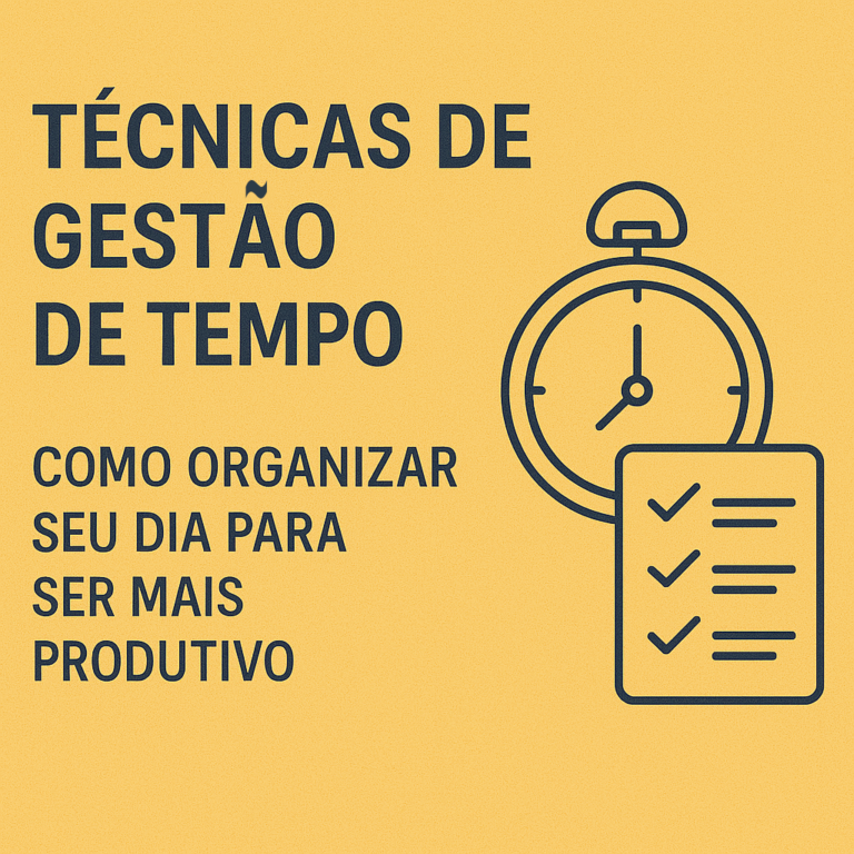 A gestão de tempo é uma das habilidades mais valiosas que você pode desenvolver, especialmente no mundo atual, onde as distrações são inúmeras e as tarefas parecem se acumular a cada dia. Organizar seu tempo de forma eficaz não só melhora a produtividade, mas também reduz o estresse e aumenta a sensação de controle sobre sua vida. Se você sente que seus dias passam rapidamente sem que consiga cumprir tudo o que planejou, este artigo é para você. Vamos explorar algumas das técnicas mais eficazes de gestão de tempo, que vão ajudá-lo a aproveitar ao máximo cada hora do seu dia.